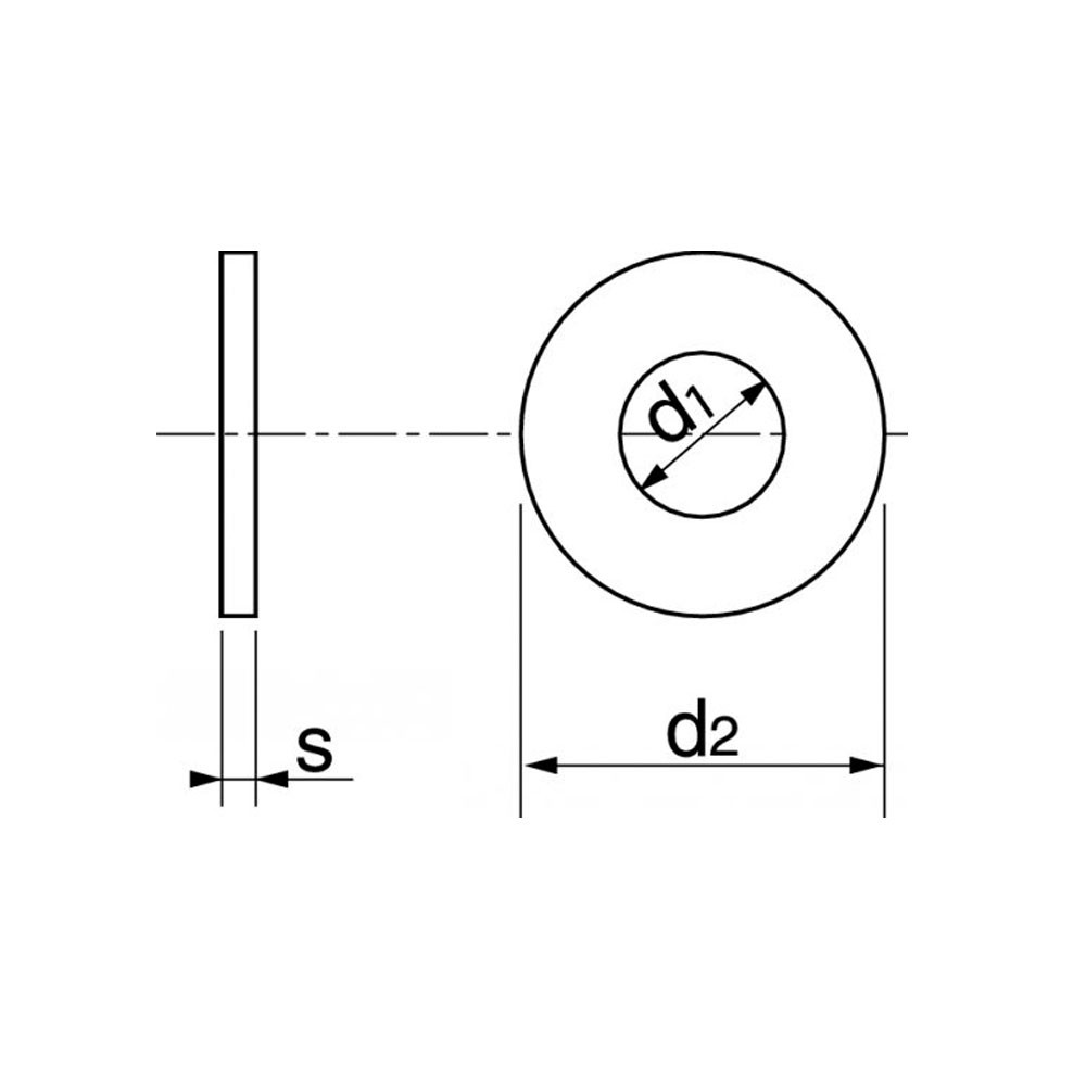 Pour vis M2,5 : Rondelle plastique standard pour vis diam. M2,5 - Rondelle  Standard - Ajile