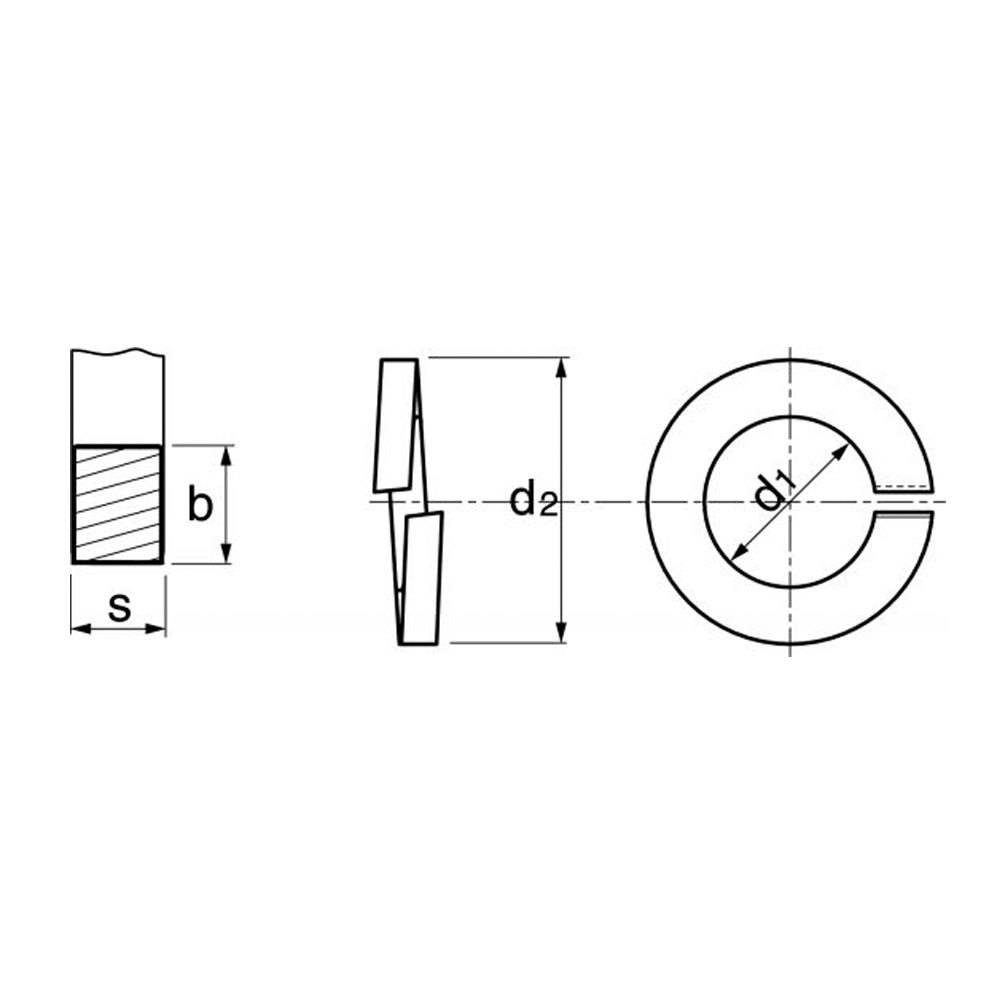 Rondelles contact Inox A4 M5.1X12X1.1 - 1 pièce