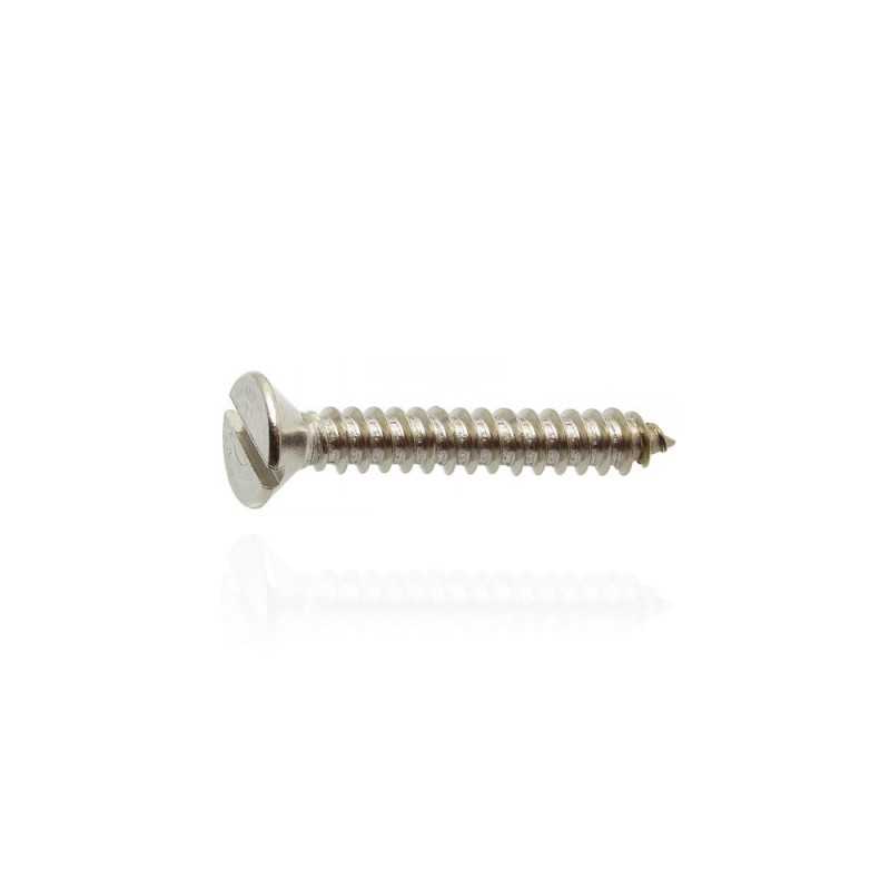 Lot De 25 Vis Inox A2, Tête Fraisée Fendue, Diamètre 6.3 X 38mm - Neuf, Pour Bricolage
