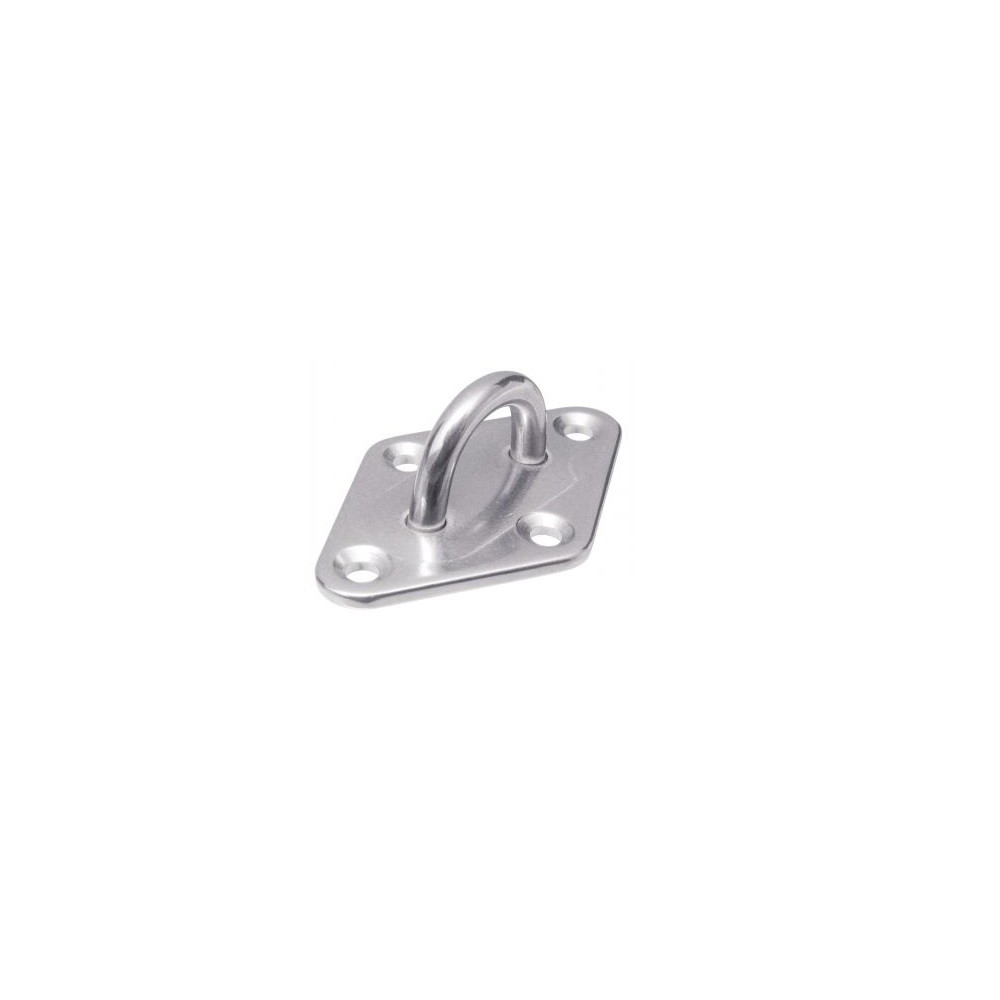 Pontet Avec Anneau Fixe En Inox A2 - Fil 8mm, Base 70x40mm - Neuf