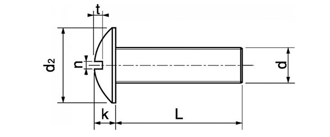 dimensions vis tête cylindrique pozi Inox A2 6X35